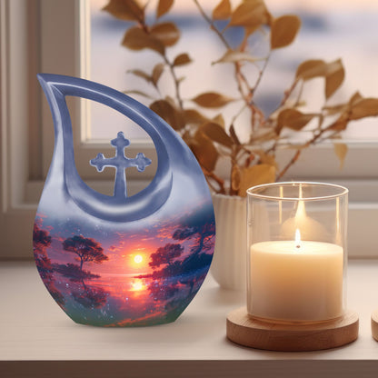 Medium size crimson urn