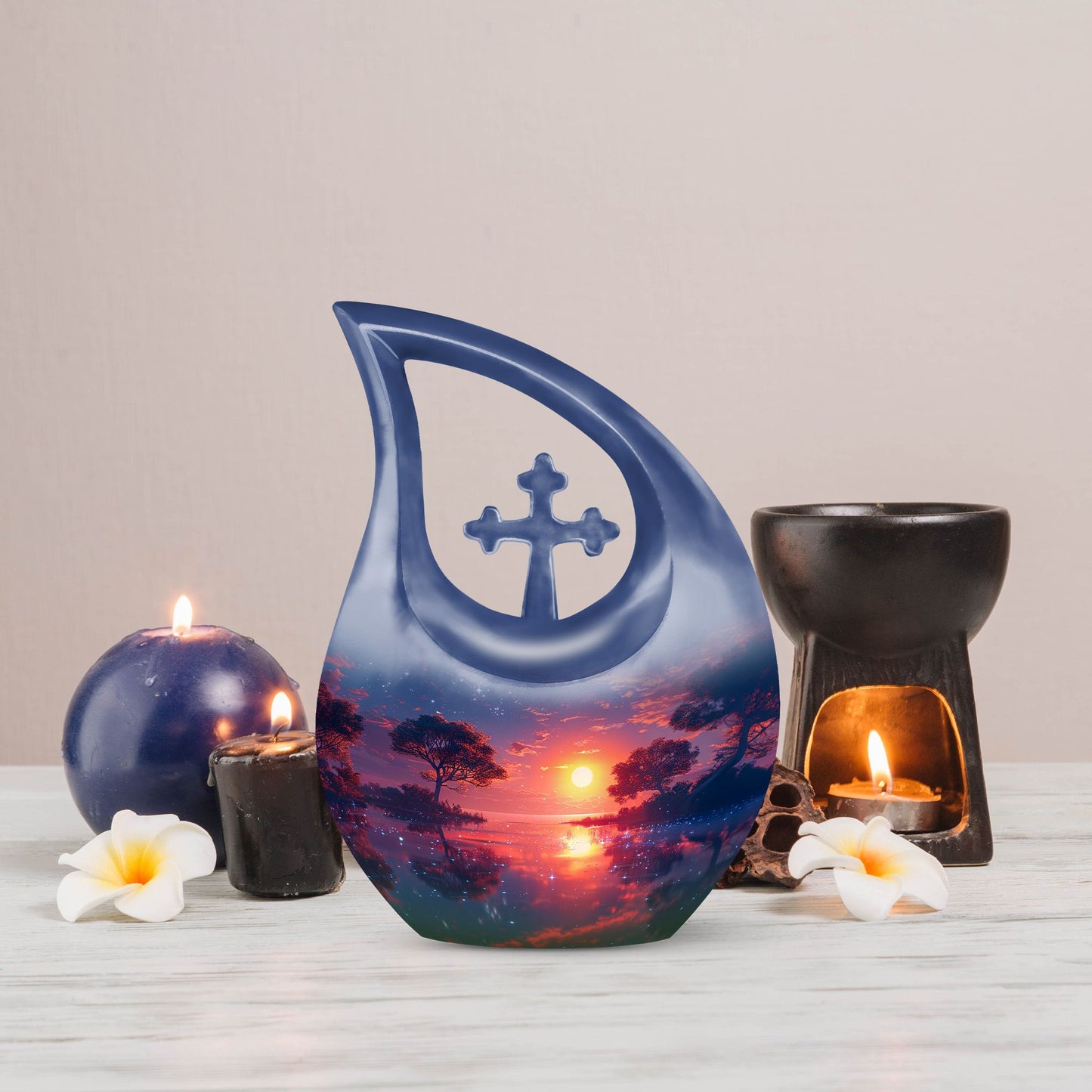 Medium size crimson urn