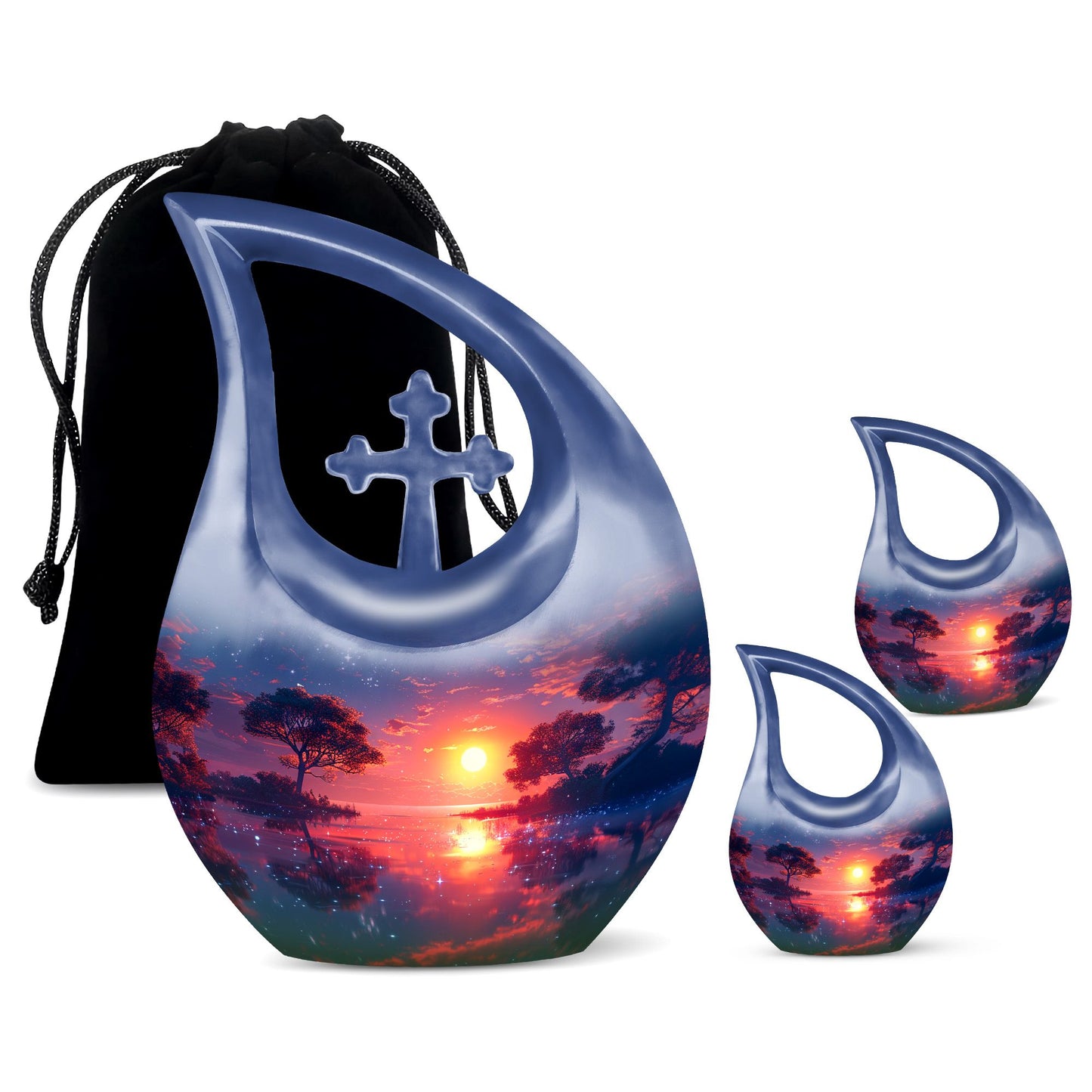Medium size crimson urn