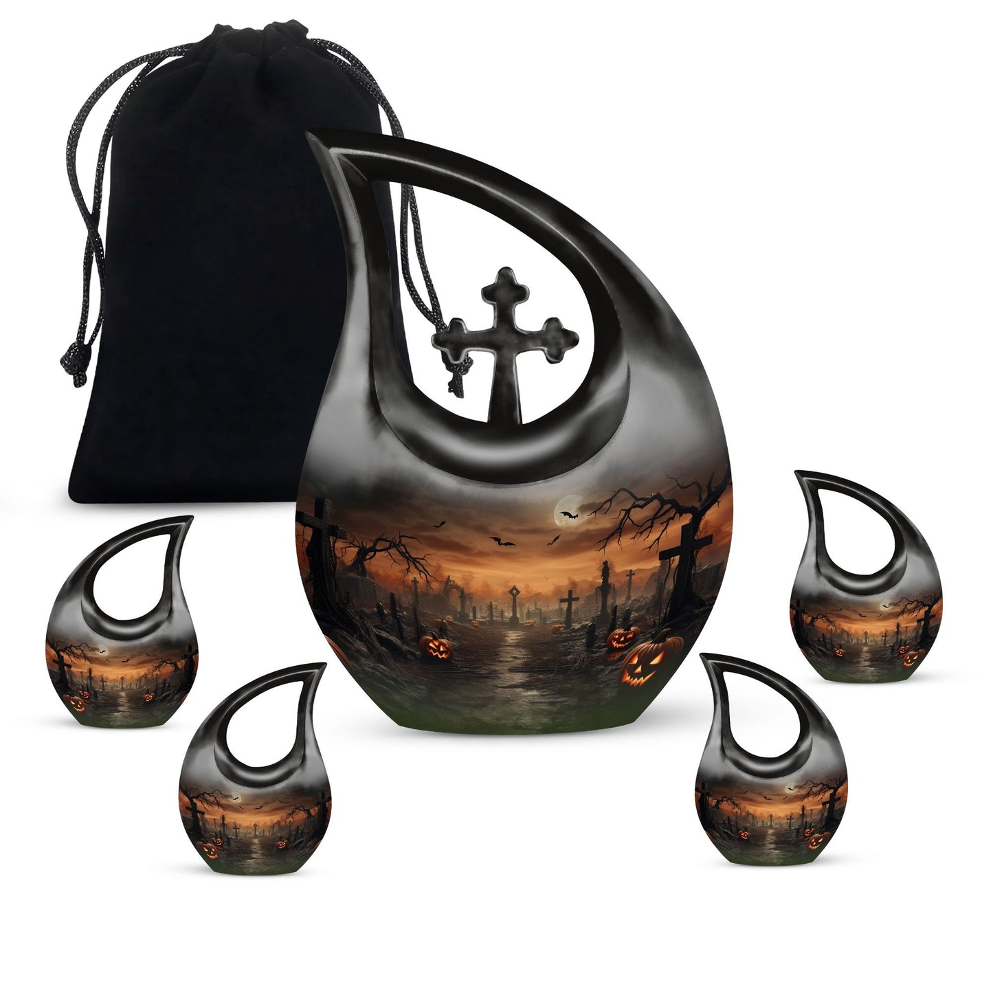 Halloween Moonlight Urn