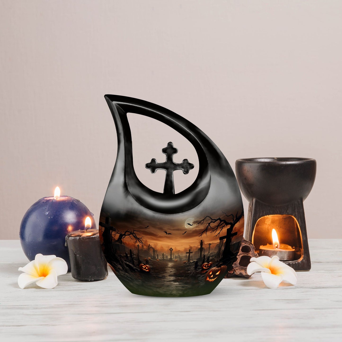 Halloween Moonlight Urn