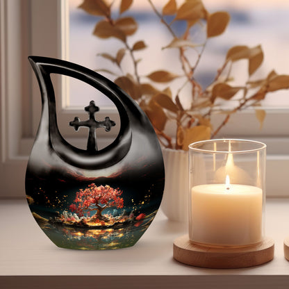 Crimson Eclipse Sanctuary Urn