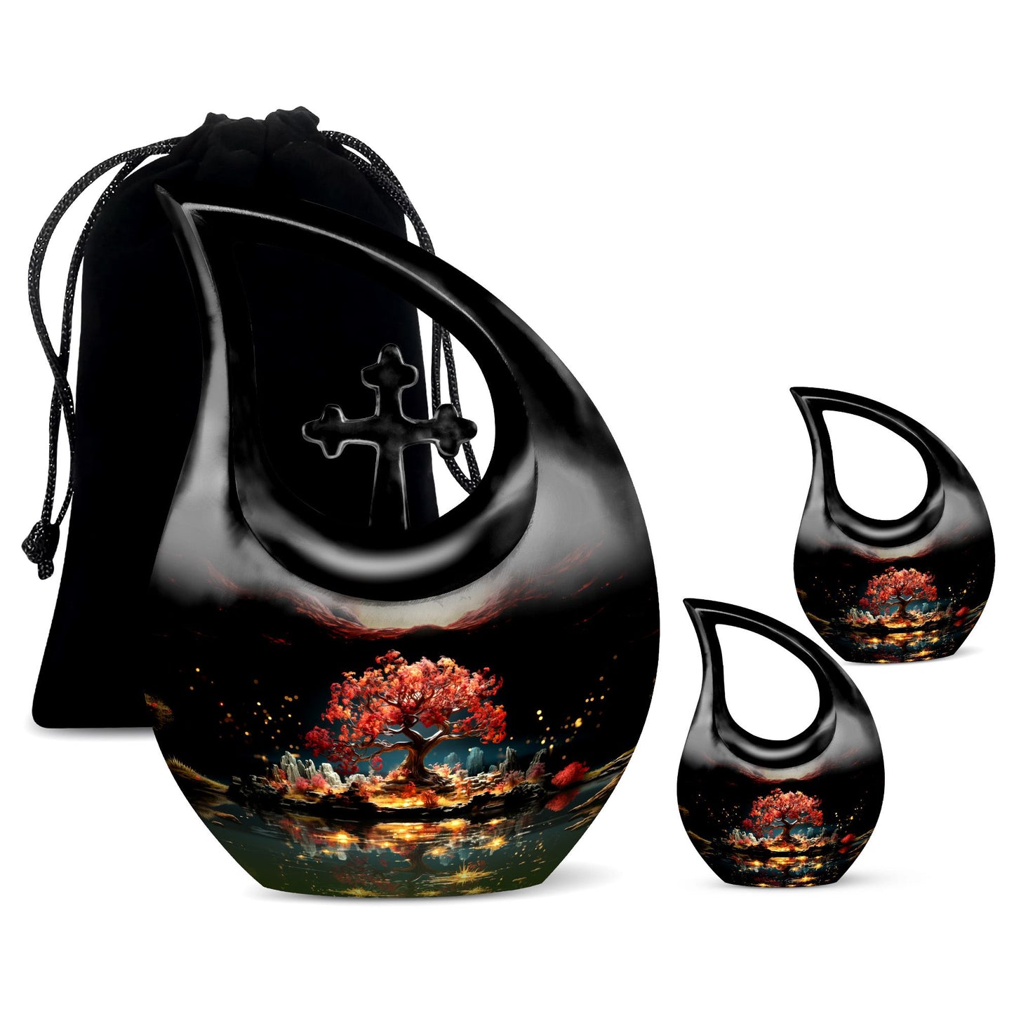 Crimson Eclipse Sanctuary Urn