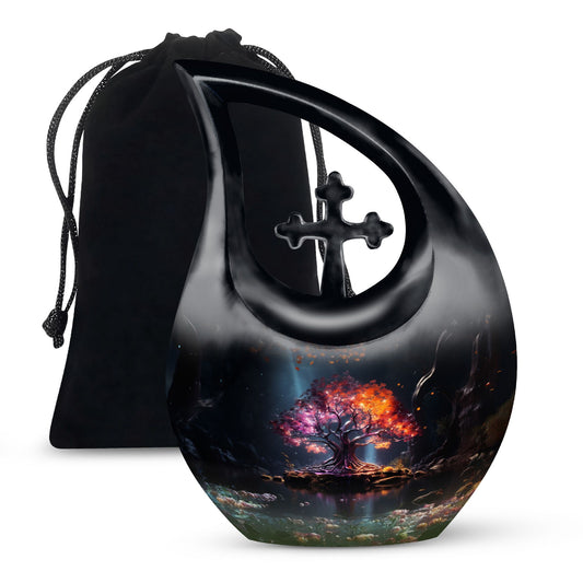 Enchanted Twilight Cross Drop urn