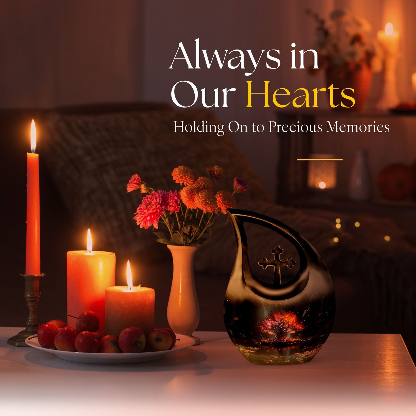 Enchanted Twilight Cross Drop urn