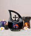 Enchanted Twilight Cross Drop urn