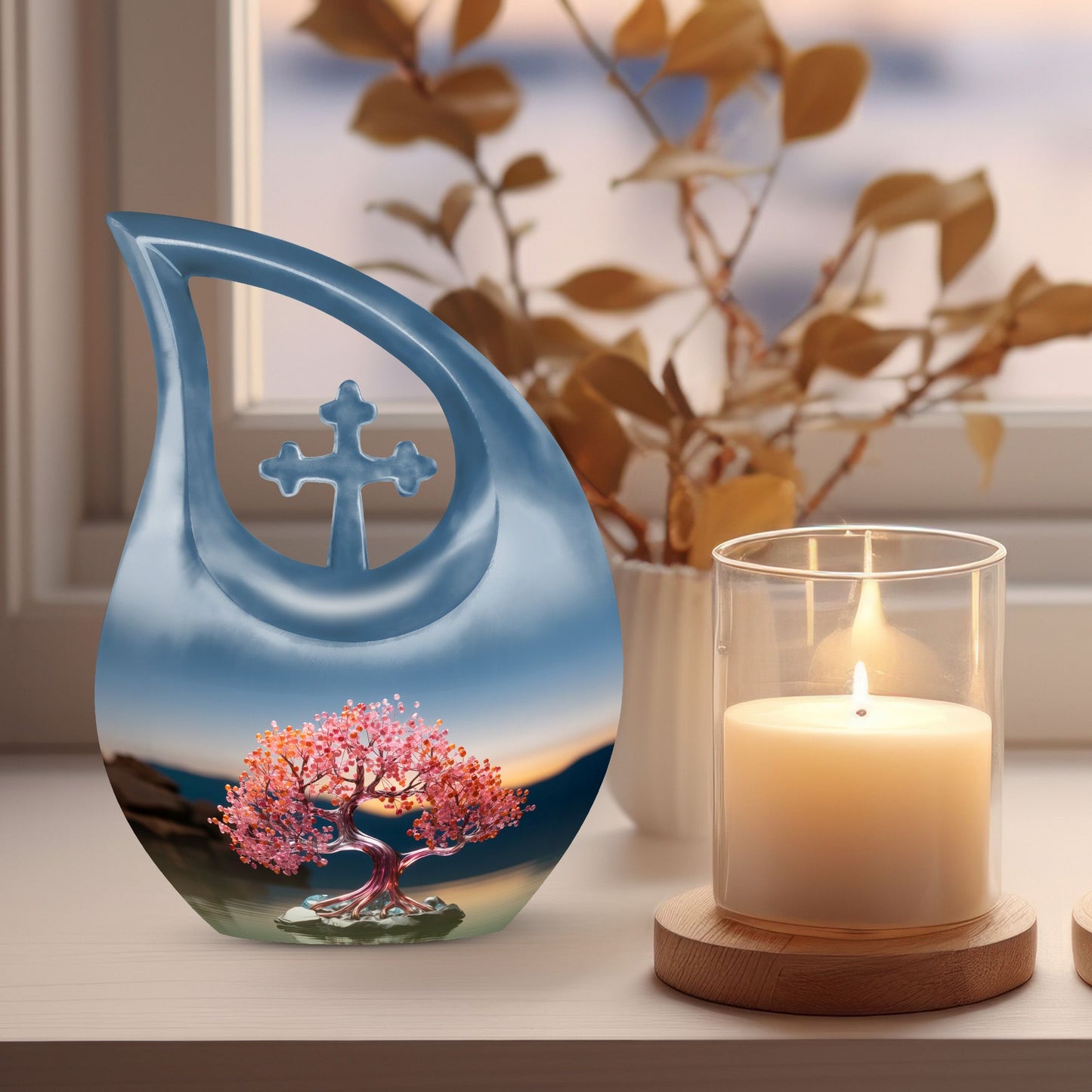 Serenity at Dusk memorial urn