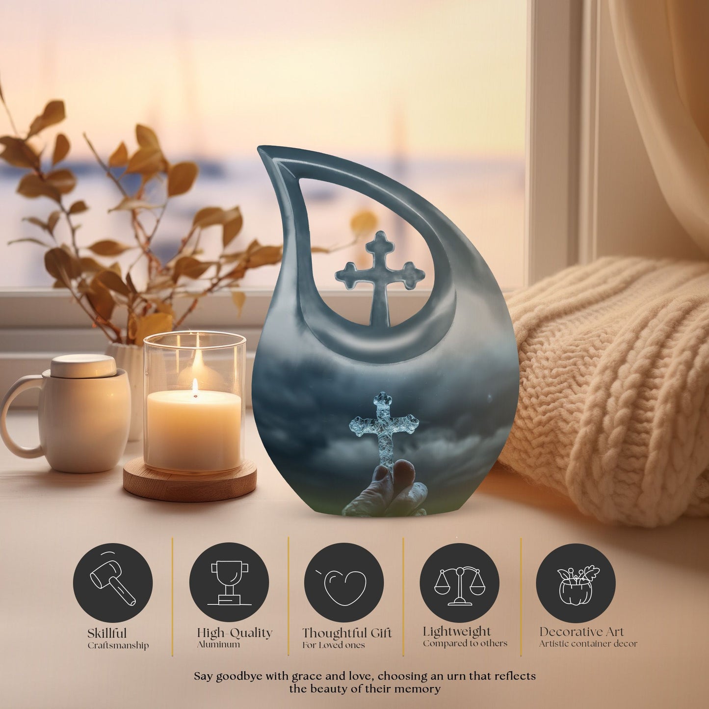 Crystal Faith Urn