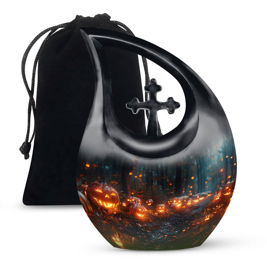 Autumn's Eerie Glow Urn