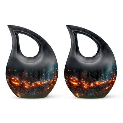 Autumn's Eerie Glow Urn