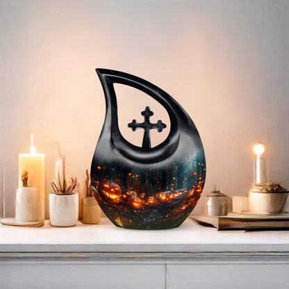 Autumn's Eerie Glow Urn