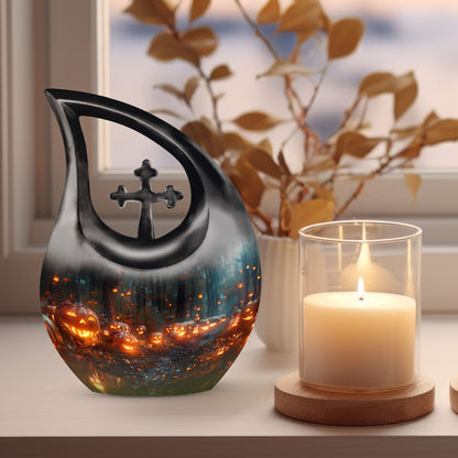 Autumn's Eerie Glow Urn