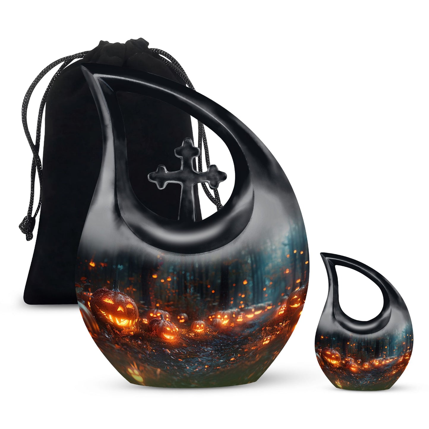 Autumn's Eerie Glow Urn