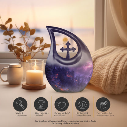 Custom Mystic Moonlit Manor Urn