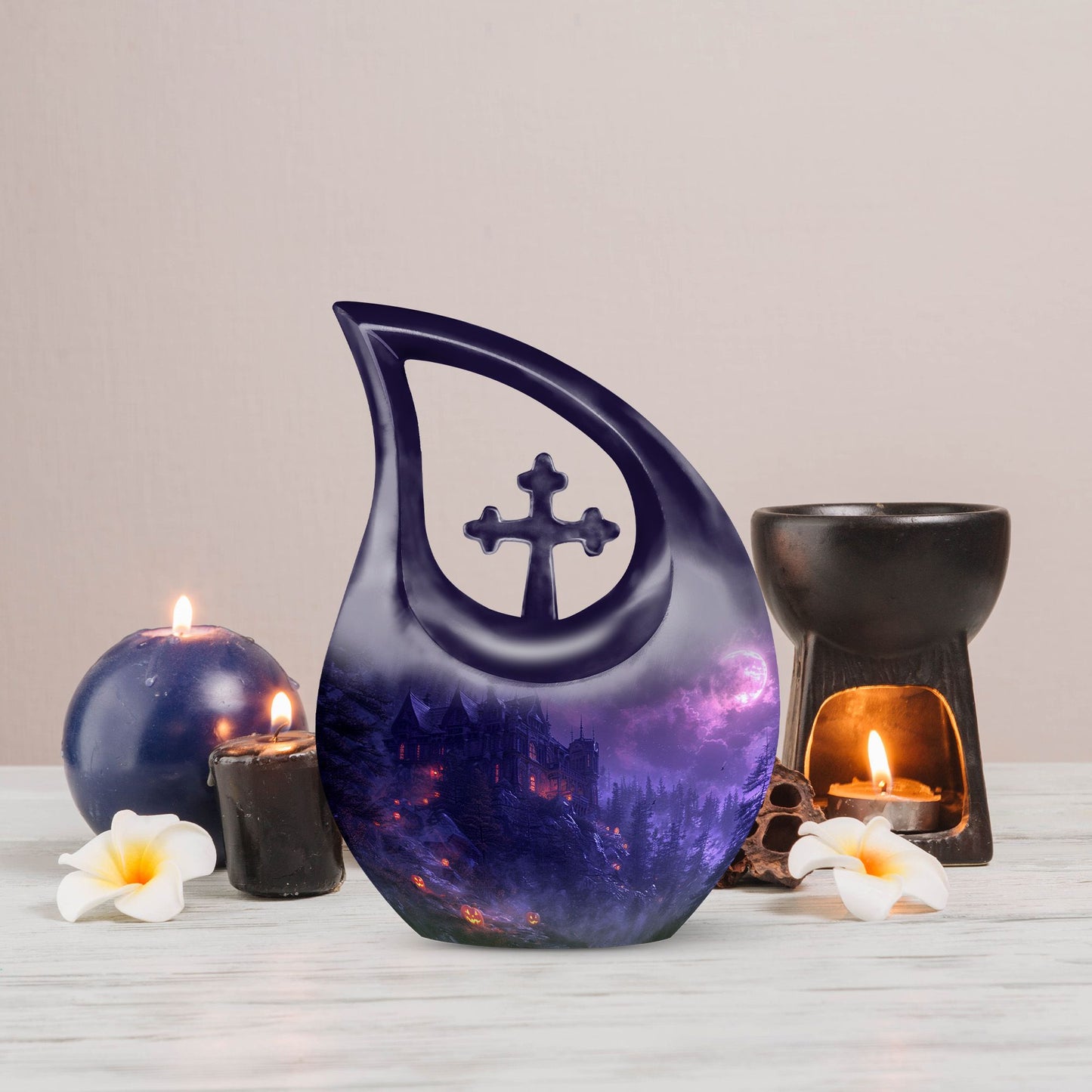 Custom Mystic Moonlit Manor Urn
