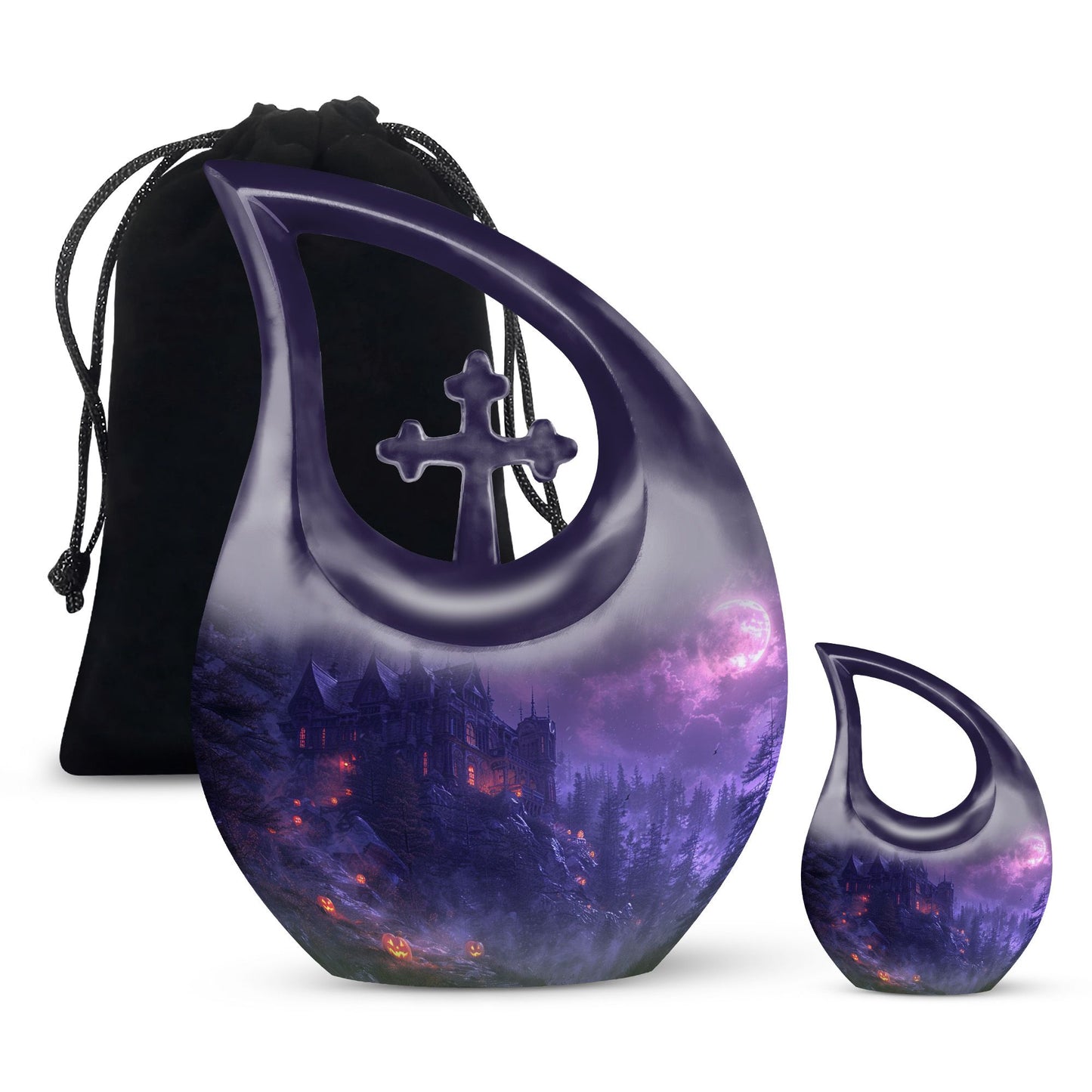 Custom Mystic Moonlit Manor Urn