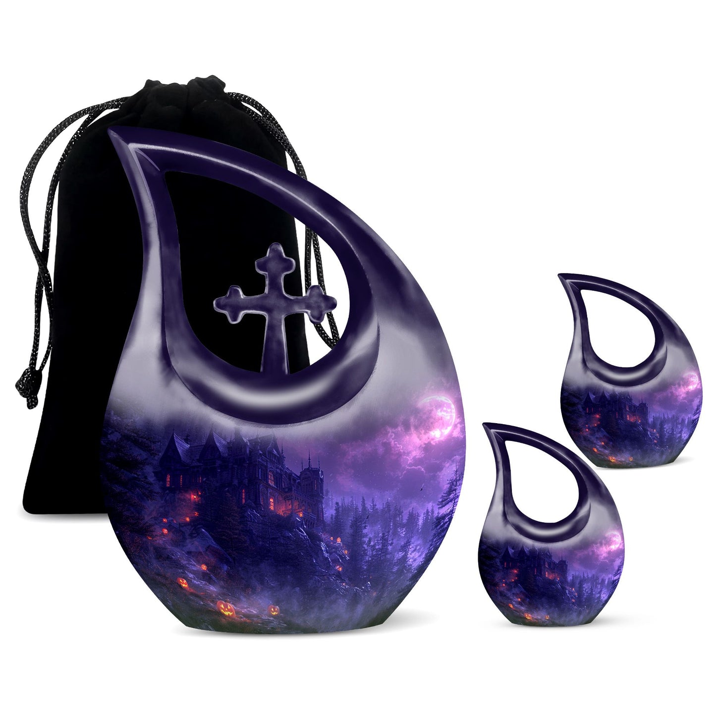 Custom Mystic Moonlit Manor Urn