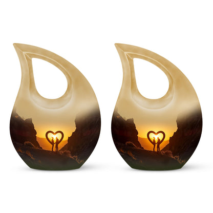 Desert Love Silhouette memorial urn