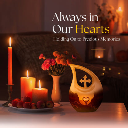 Desert Love Silhouette memorial urn