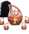 Sunset Heart Creation Memorial Urn for Ashes