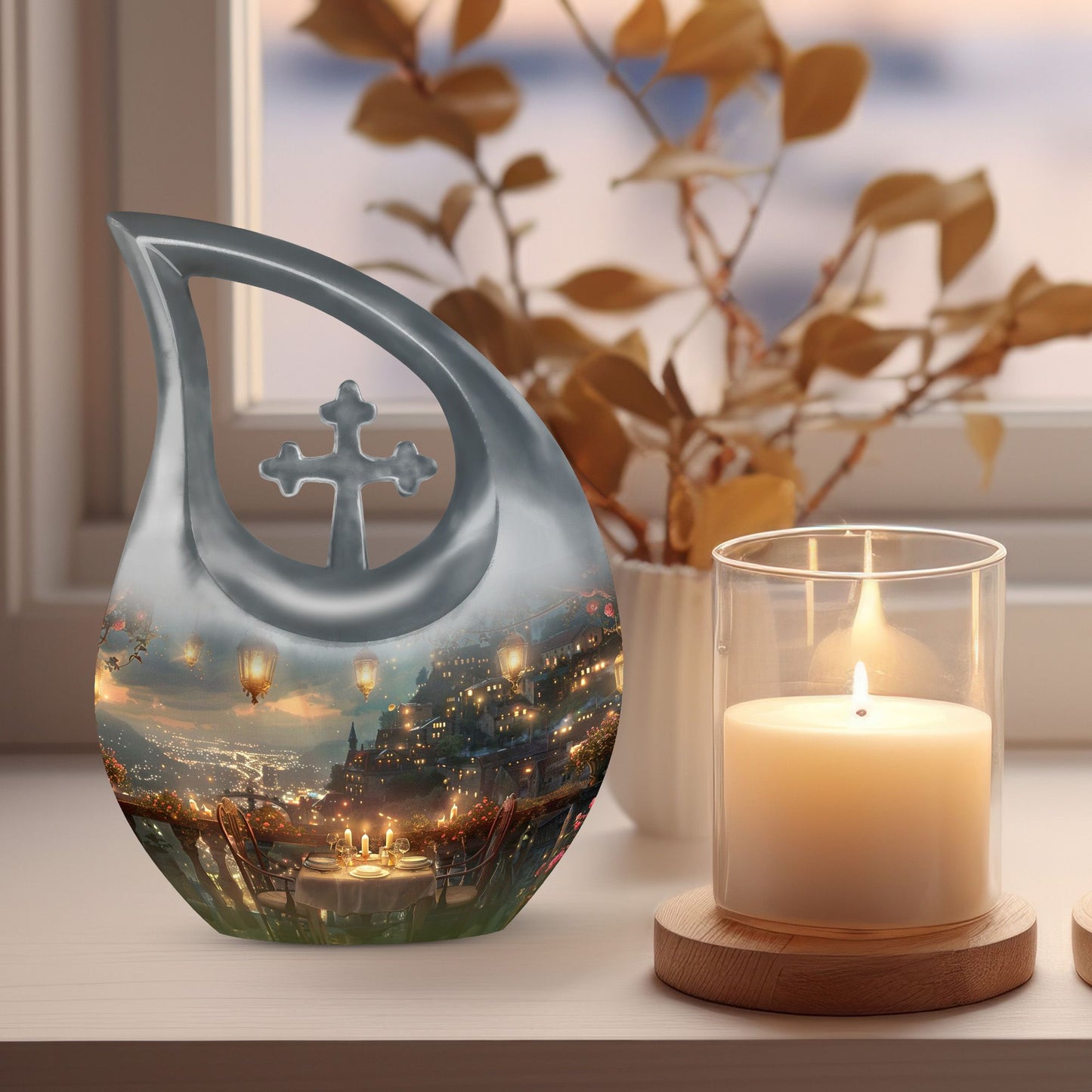 Romantic Dinner Theme Large Urn