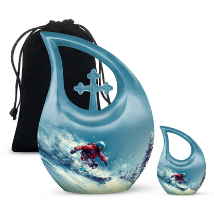 Snowboarding The Alpine Urn