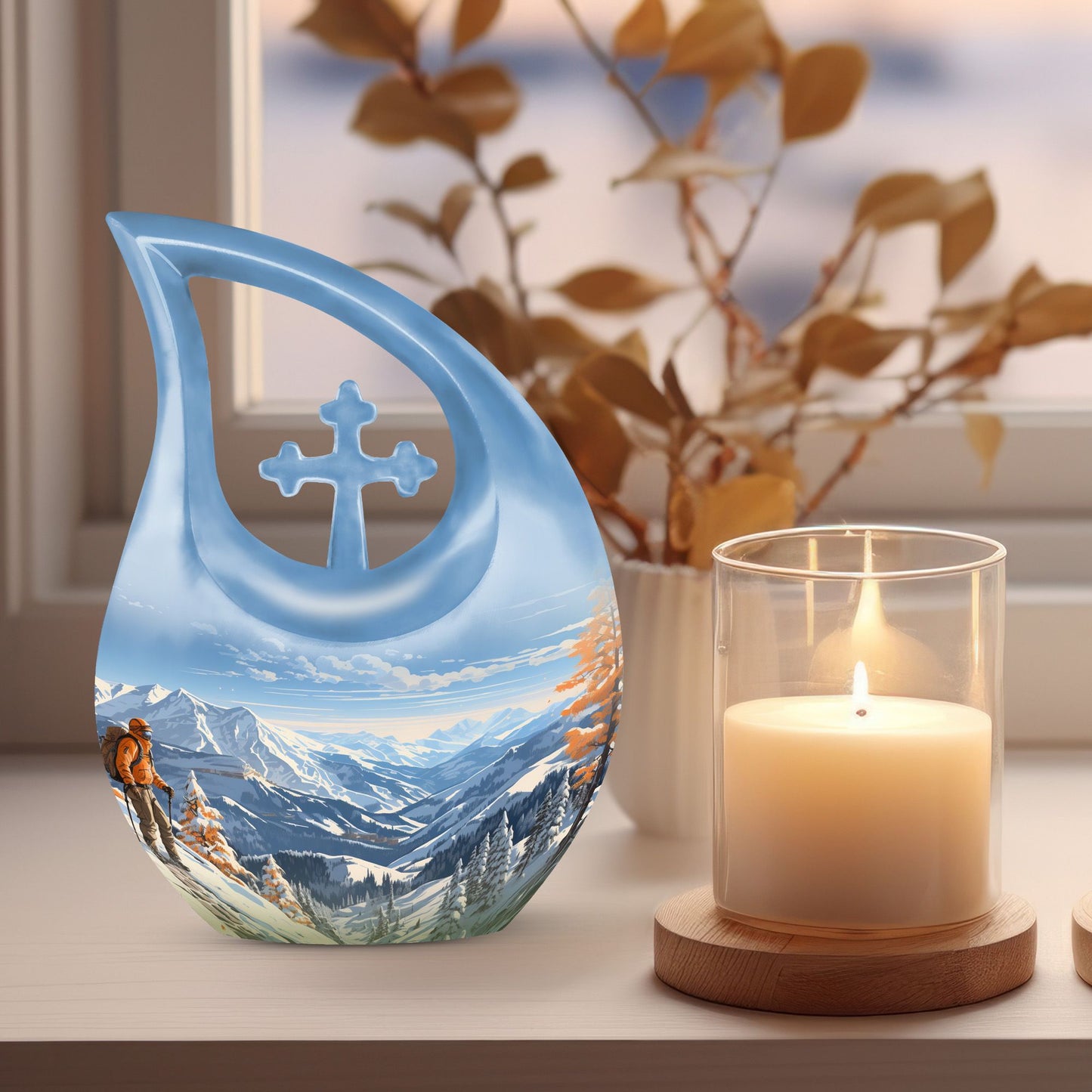 Winter Wanderlust Large Urn