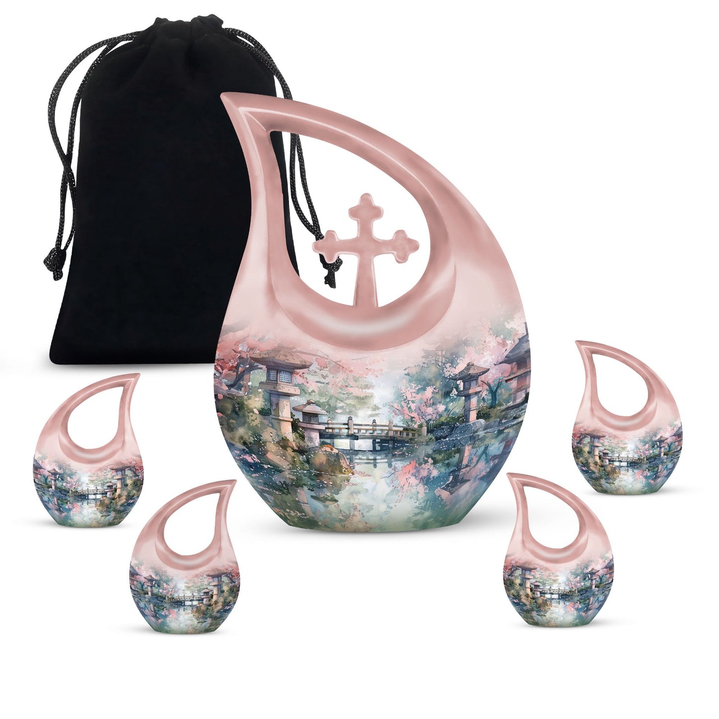 Spring Whispering Cross Drop custom urn