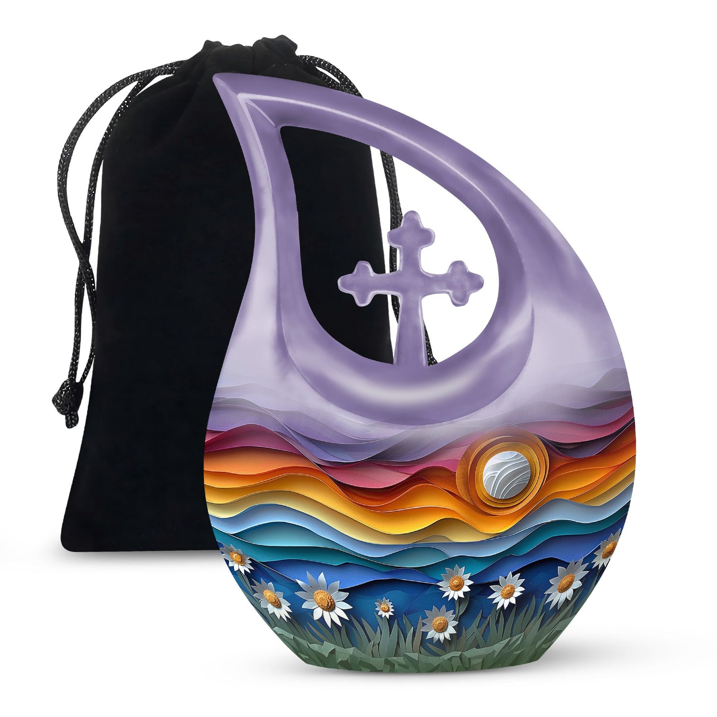 Cross Drop design A Symphony In Urn