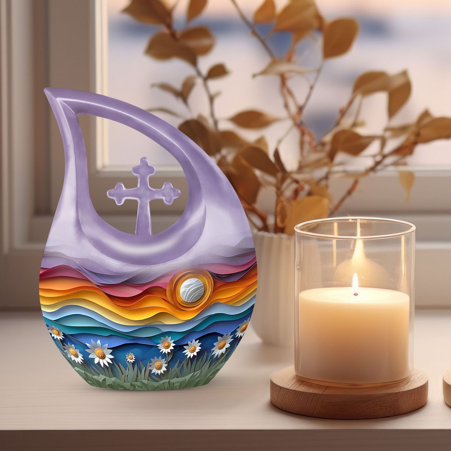 Cross Drop design A Symphony In Urn