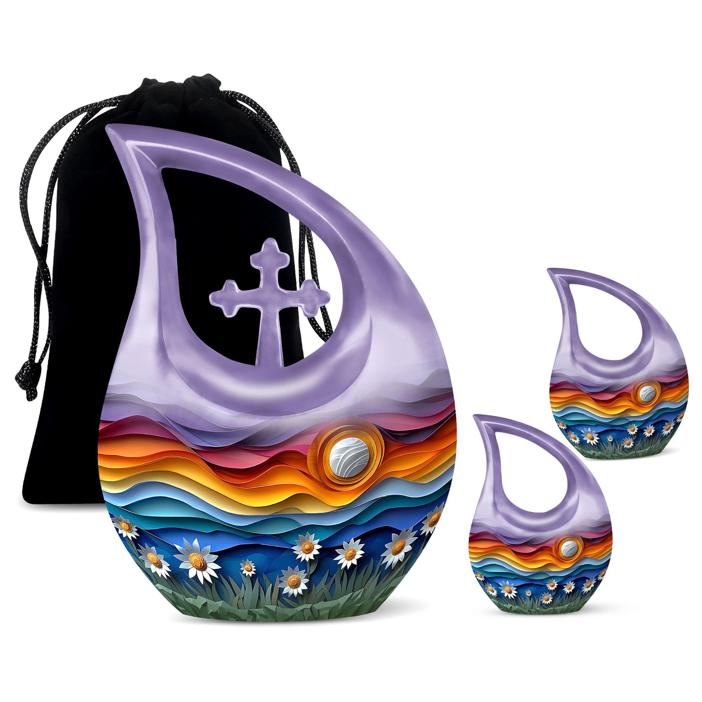Cross Drop design A Symphony In Urn