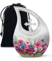 Vibrant Canvas A 10 inch aluminium urn