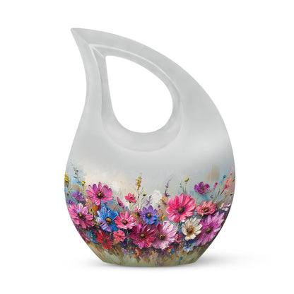 Vibrant Canvas A 10 inch aluminium urn
