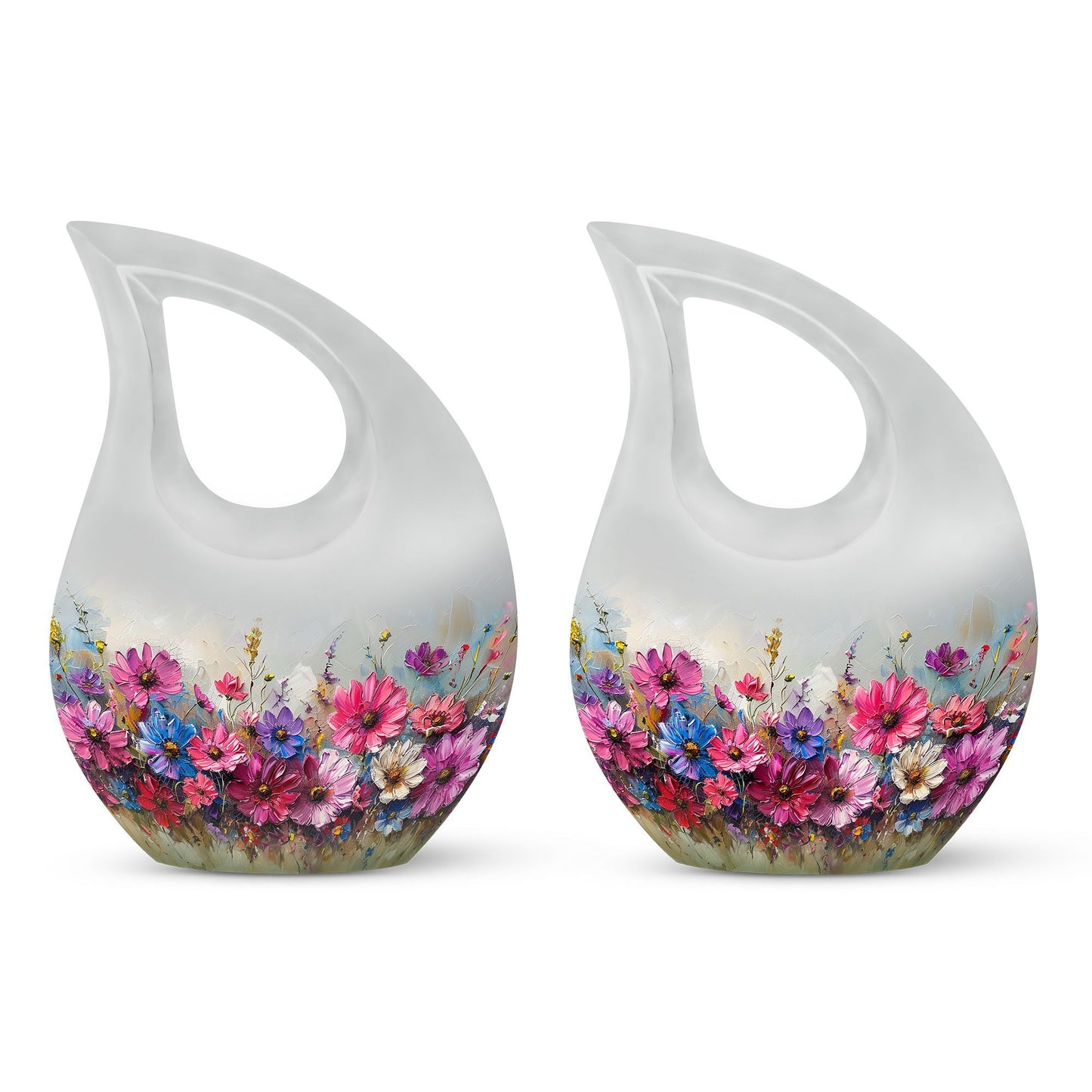 Vibrant Canvas A 10 inch aluminium urn