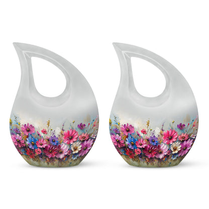 Vibrant Canvas A 10 inch aluminium urn