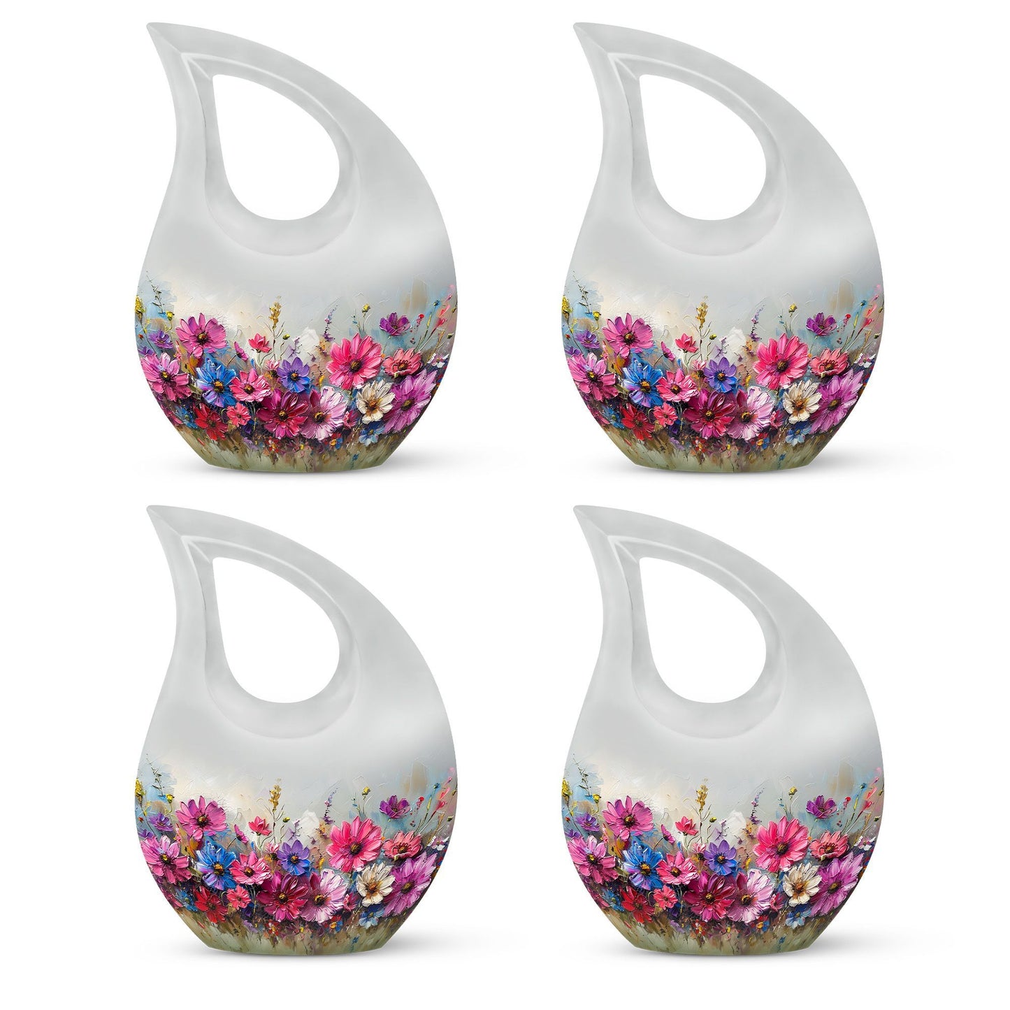 Vibrant Canvas A 10 inch aluminium urn