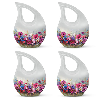 Vibrant Canvas A 10 inch aluminium urn