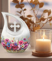 Vibrant Canvas A 10 inch aluminium urn