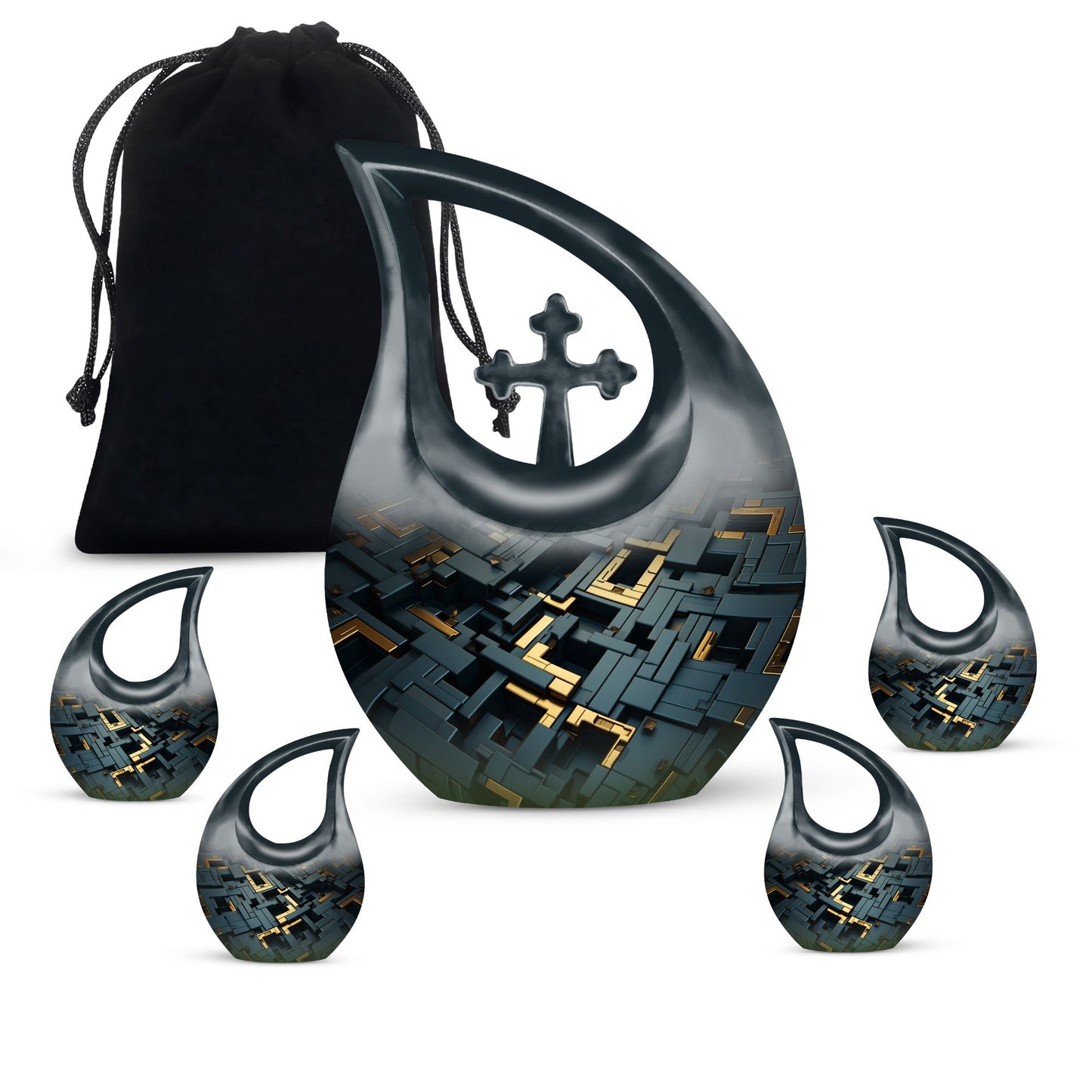 Circuitry Shimmer Urn