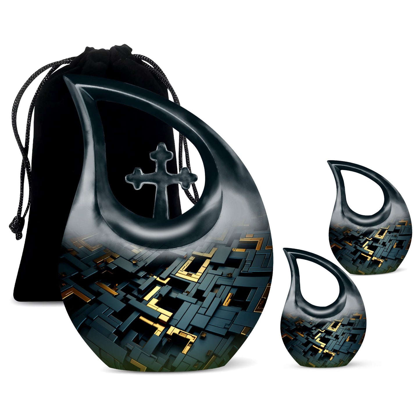 Circuitry Shimmer Urn