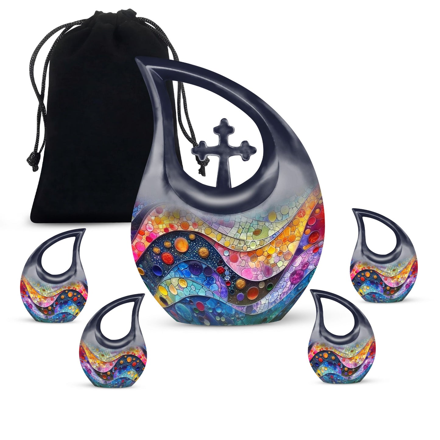 Kaleidoscopic Dreamscape Spectrum Urn
