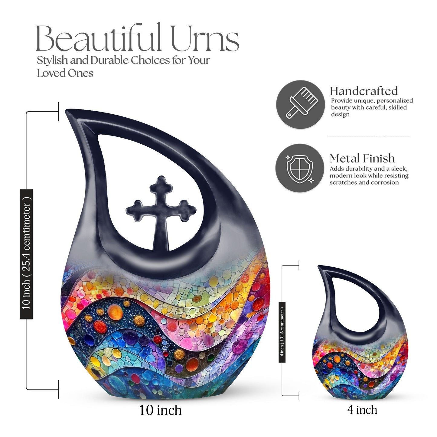 Kaleidoscopic Dreamscape Spectrum Urn