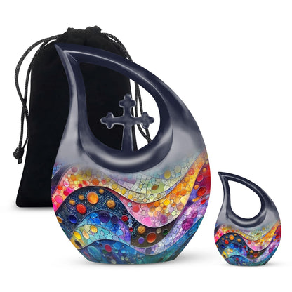 Kaleidoscopic Dreamscape Spectrum Urn