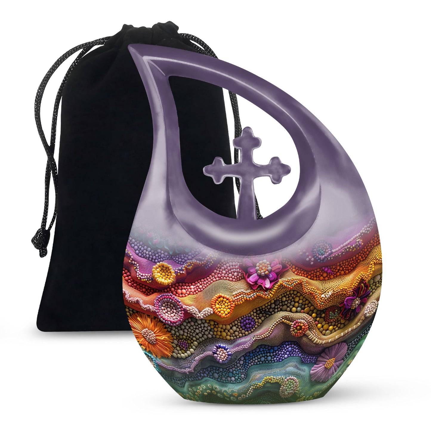 Beaded Waves Urn