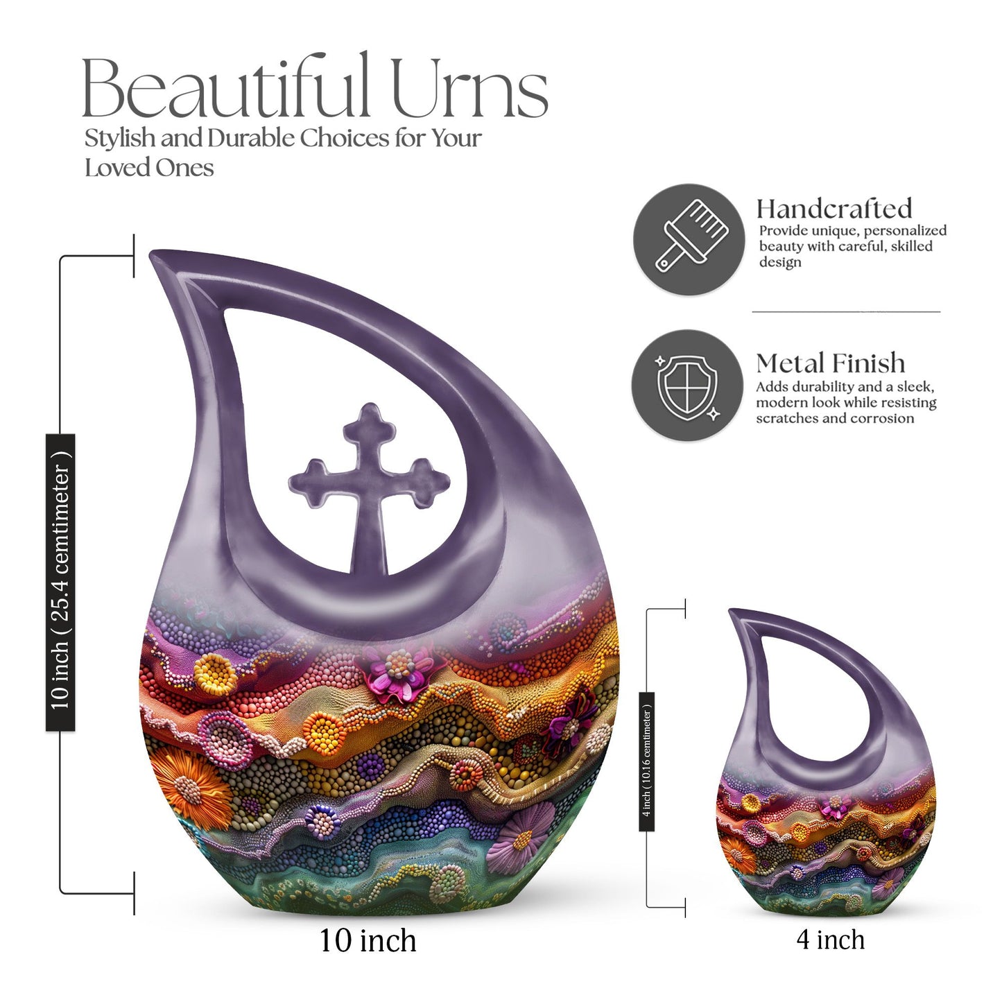 Beaded Waves Urn