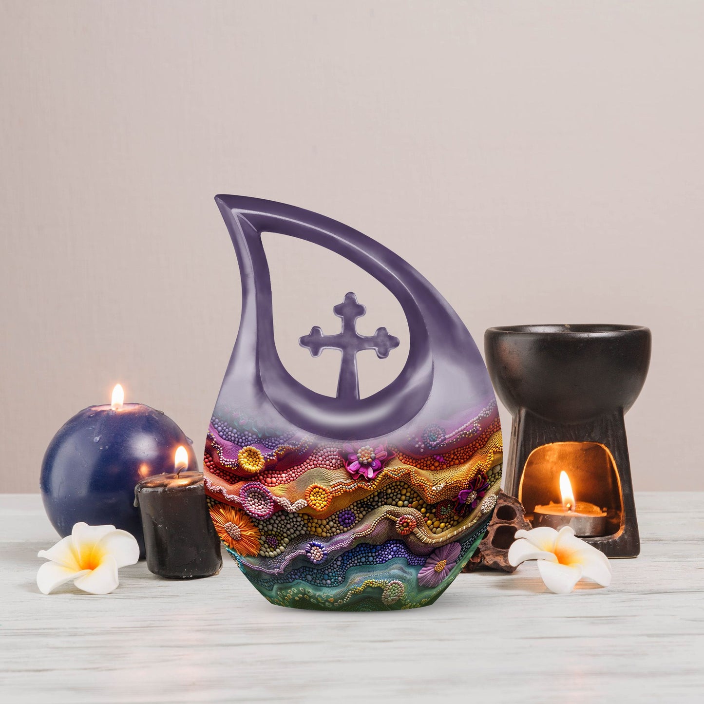 Beaded Waves Urn