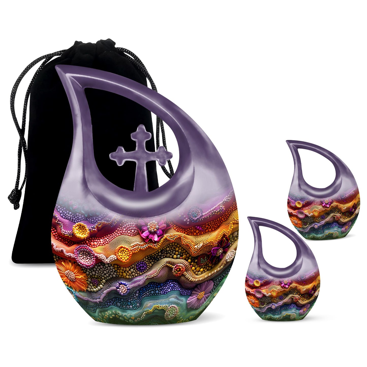 Beaded Waves Urn