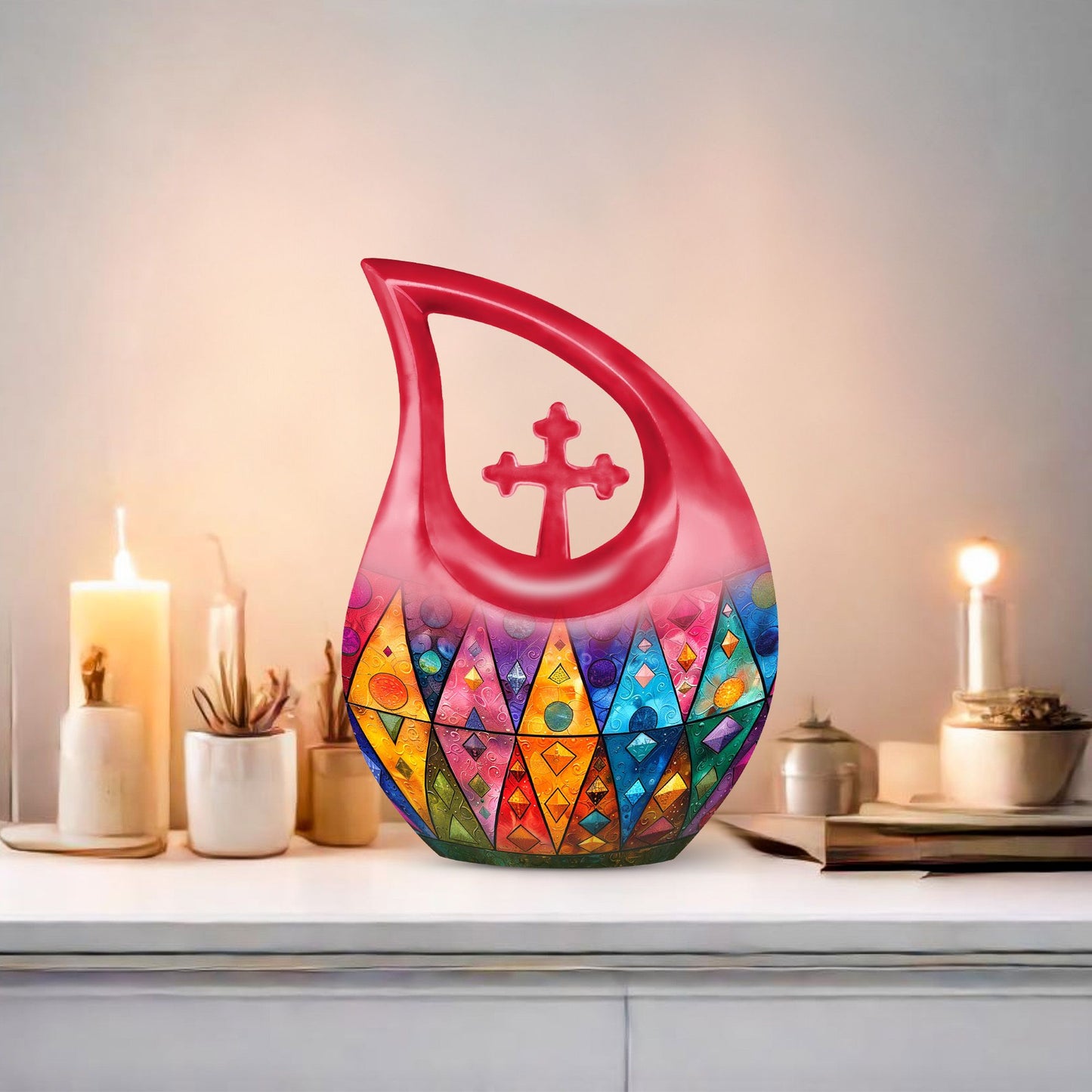 Prismatic Mosaic Urn
