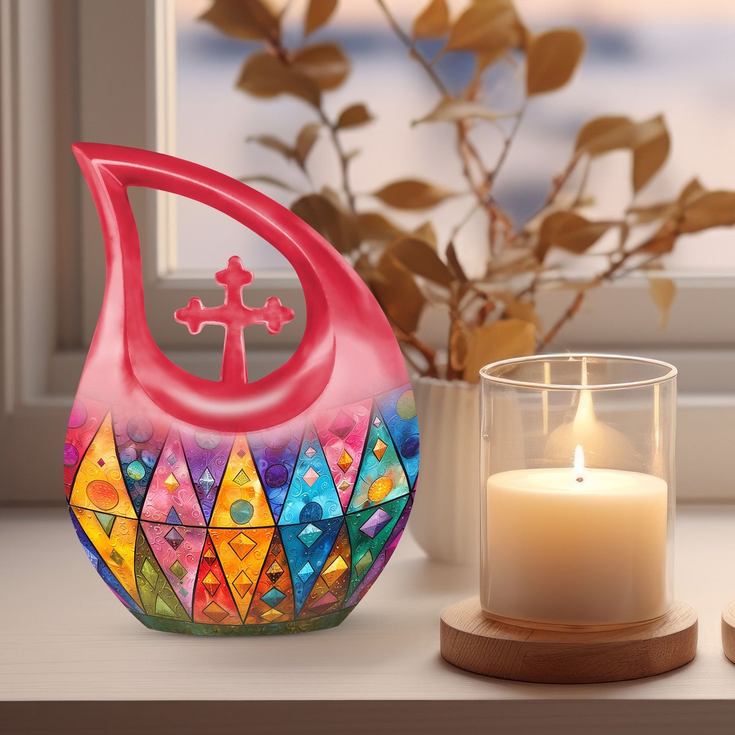 Prismatic Mosaic Urn