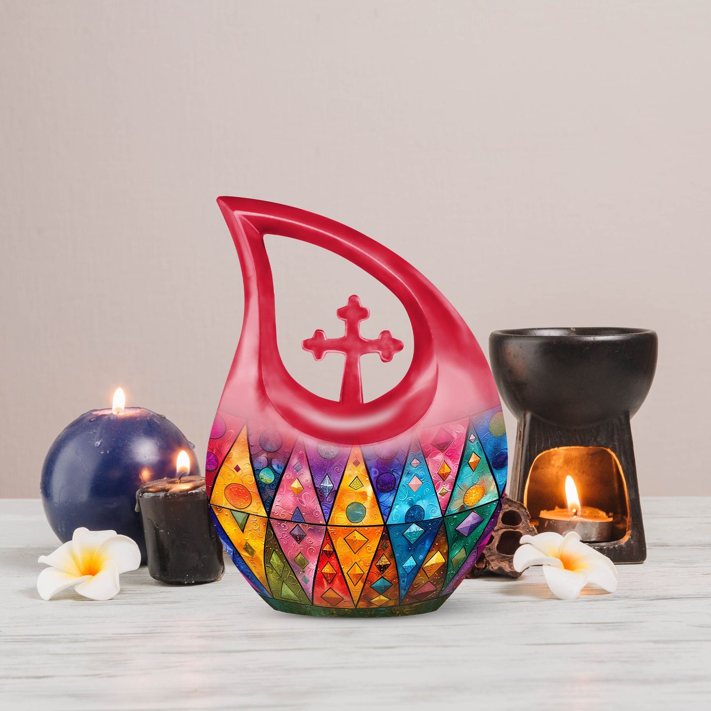 Prismatic Mosaic Urn